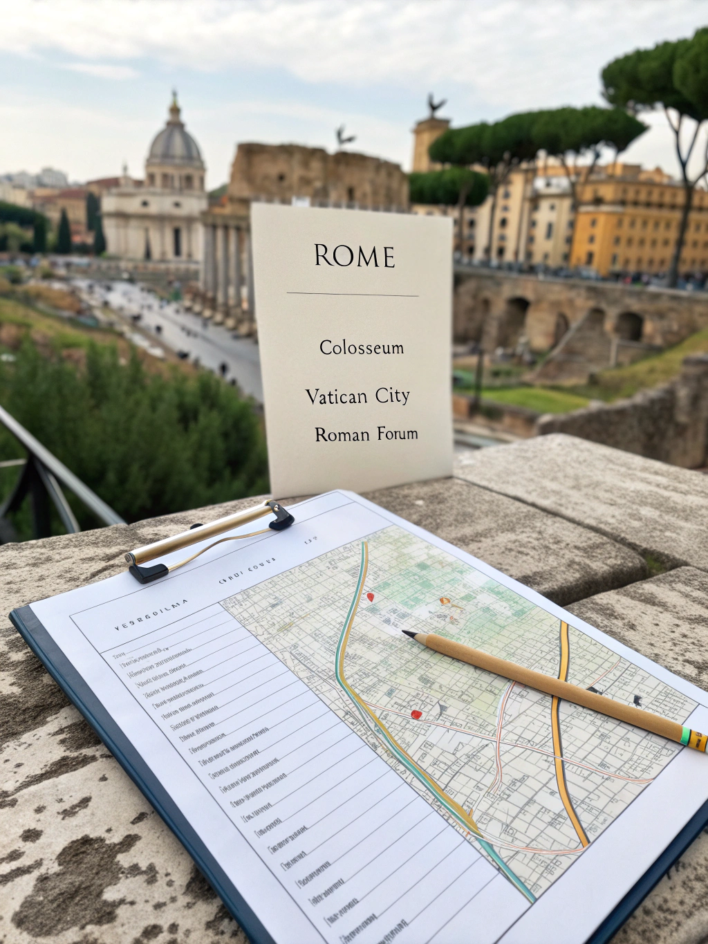 Essential gear for Rome travel itinerary