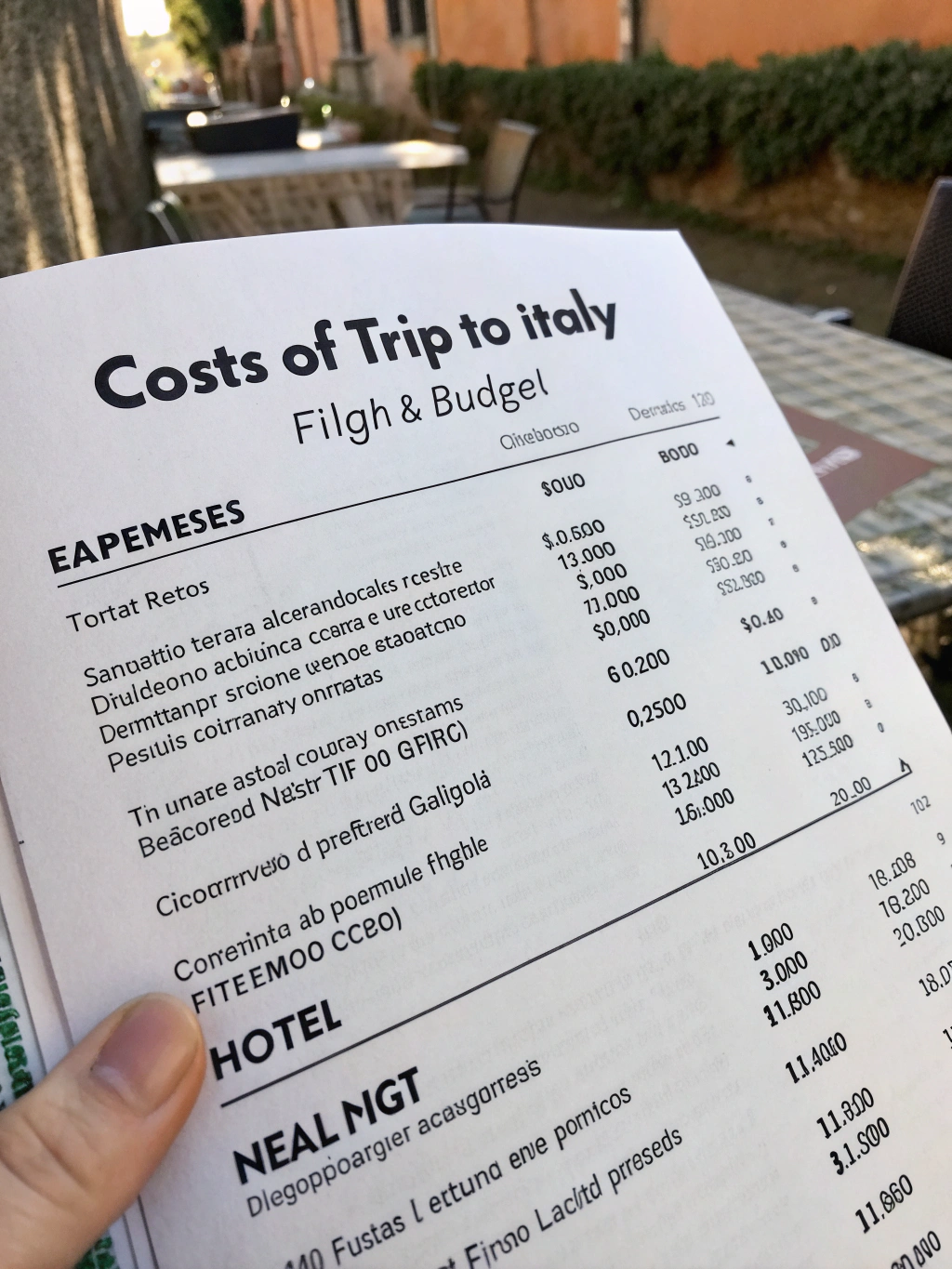 Budget traveler packing essentials for Italy trip